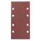 Pack of 10 P120 grit hook and loop sanding sheets