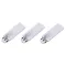 3 Piece rectangular, removable self-adhesive hook set (2cm x 5cm)