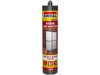 Soudal Window, Door & Building Silicone Sealant - TEAK (290ml)