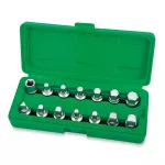 Master Oil Drain Plug Key Set DR.3/8" 14PCS TOPTUL