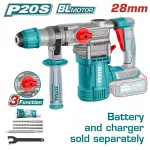 Total Brushless Rotary Hammer 28mm 20v Without Battery And Charger