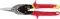 Milwaukee Metal Aviation Snips Straight Cut, Red
