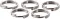 Milwaukee 11/2in Split Ring 5pc