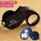 Illuminated Magnifier 40X 25mm Jeweler LED Lighted Loupe Loop With Case US