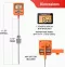 ThermoPro Digital Thermometer With Pot Clip 8'' Long Probe