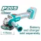 TOTAL Brushless Angle Grinder 115mm 20V Without Battery And Charger