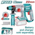 TOTAL Brushless Rotary Hammer 20V 22 Mm Without Battery And Charger