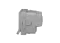 German Socket 2P+E with lid shutt screw - white