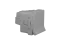 German Socket 2P+E with lid shutt screw - white