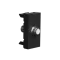 Coaxial F-Type socket 1module - Black