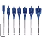 BOSCH Flat Wood Drill Bit Set 16/18/20/22/25/32 Mm 7-pc