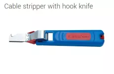 Cable stripper with hook knife 4-28mm