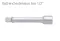 Ball end extension bar 1/2" 75 mm