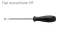 Flat screwdriver CR 175 *8 mm