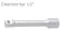 Extension bar 1/2" 125 mm