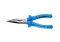 Long nose pliers with side cutter and pipe grip, straight 170mm