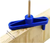 Woodworking Center Marking Guide Line Ruler Doweling Jig Wood Center Positioning Scribe