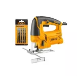 InGCO JS6508 650W Metal Saw With Variable Speed and Wood Cutting Blade Set (Orange, 5 Pieces)