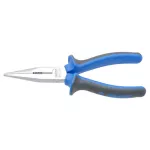 Long nose pliers with side cutter and pipe grip, straight 200mm