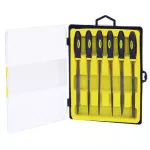 Needle File Set Rubber Grip 6pc 140mm rolson