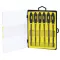Needle File Set Rubber Grip 6pc 140mm rolson