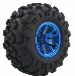 Wheel Blue 130mm + Metal Coupler 4mm