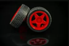 Wheel Red For Robot 65mm High Quality Rubber