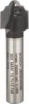 Bosch Router bit Profile Cutter Silver/Black 35mm Shank 8mm