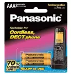Panasonic Rechargeable Batteries AAA