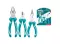 Total 3 Pcs Pliers Set