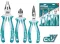 Total 3 Pcs Pliers Set 8"/6"/6"