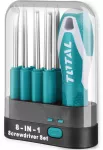 Total 9 Pcs Interchangeable Screwdriver Set