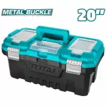 Total Plastic Tool Box With Metal Buckle 20"