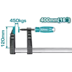 TOTAL F Clamp With Plastic Handle 16 "
