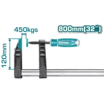 TOTAL F Clamp With Plastic Handle 32"