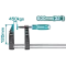 TOTAL F Clamp With Plastic Handle 32"