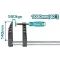 TOTAL F Clamp With Plastic Handle 40"