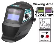 TOTAL Auto-darkening Welding Helmet 92x42mm