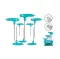 Total 8 Pcs T-handle Ball Point Hex Wrench Set