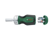 Bosch Stubby Ratchet Screwdriver With 6 Bits