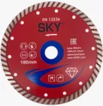 DIAMOND CUTTING DISC FOR BRICK, CONCRETE, ROOF TILE TURBO 9" SKY