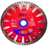 DIAMOND CUTTING DISC FOR BRICK, CONCRETE, ROOF TILE T TURBO 5" SKY