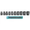 Total 10 Pcs 1/2" Impact Socket Set
