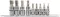 Hex Socket Bit , 9 Pcs YATO