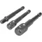 3PCS SOCKET ADAPTER HEX 1/4, 3/8, 1/2 YATO