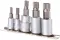 SOCKET BIT  5PCS, SPLINE, 1/4": 5, 6MM, 3/8": 8, 10, 12MM, S2 BIT YATO