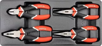 PLASTIC TRAY WIT 4PCS PLIERS YATO