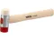 PU & NYLON HEADS MALLET WITH WOODEN HANDLE 35MM YATO