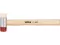 PU & NYLON HEADS MALLET WITH WOODEN HANDLE 35MM YATO