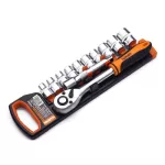 Socket Bits Set 1/2" 12pcs On Card From 10mm - 24mm Harden